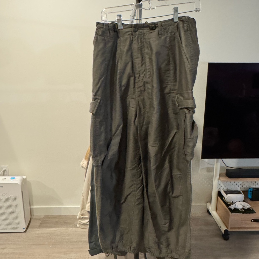 Needles Dark Green Cargo Pants